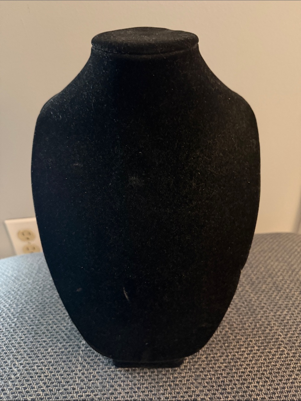 Darice Black Velvet Necklace Display Bust stands perfect